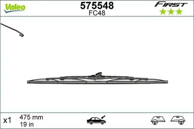 Produktbild von VALEO FIRST Scheibenwischer Wischblatt für VW Golf IV Schrägheck (1J1) 475mm