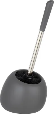 Produktbild von WENKO WC Garnitur POLARIS grau matt Keramik Toiletten Bürsten Klo Halter Bad
