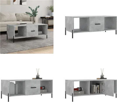 Obrázek produktu pro vidaXL Konferenční stolek beton šedý 102x50x40 cm materiál na bázi dřeva - Konferenční stolek - Konferenční stolky - Odkládací stolek - Rozkládací stolek