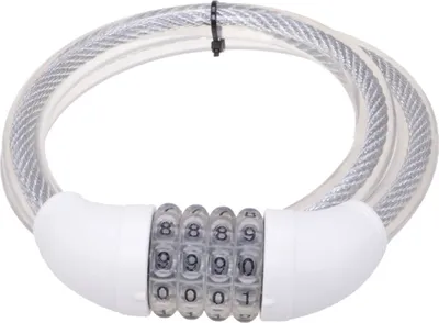 Produktbild von Geschütztes Zahlenschloss mit 4 Ringen Ø15 x 800 mm Stahlseil
