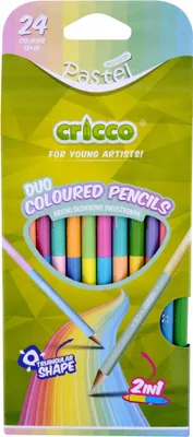 Produktbild von CRICCO Doppelseitige Pastellkreiden 12/24 Farben