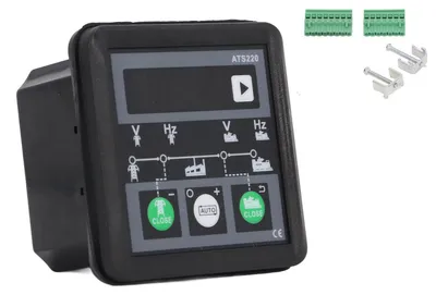 Productafbeelding van Automatische wisselschakelaar-controller, dubbele voeding, IP54, waterdicht, 30-300V, voor stroomtoepassingen