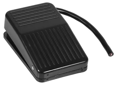 Fußschalter 220 V/380 V, Ein/Aus-Pedal, 10 A, 10 cm Kabel, Kunststoff, schwarz