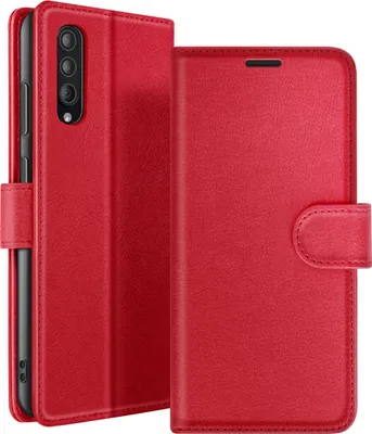 Obrázok produktu pre Zanaé, peňaženkové puzdro Galaxy A30s / A50 / A50s so stojanom + magnetická chlopňa, červené