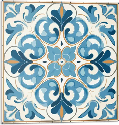 Produktbild von Pflanzenmuster In Symmetrie – Selbstklebend – Wandverkleidung – Wandpaneel – Wanddeko – Dekorative Wandpaneele – 3D Wandpaneele – Wandgestaltung selbstklebend – 4 Stück 50 x 50 cm
