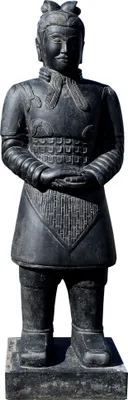 Produktbild von Stonox Tempelwächter Figur Chinesischer Krieger Steinguss 52x60x200 cm
