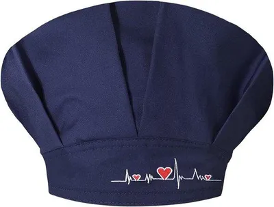 Produktbild von Famanu Kochmütze Bouffant - Ölbeständig, Verstellbare Passform - Marineblau