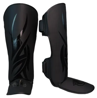 Zdjęcie produktu dla Dragondo 40726-P Black Mamba – ochraniacz na piszczele – profesjonalna ochrona piszczeli i podudzia do kickboxingu, Muay Thai i MMA – ergonomiczny, odporny na uderzenia, czarny (XL)