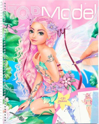 Produktbild von Depesche TOPModel Freundebuch in Pink mit Model-Aufdruck, 110 Seiten, 2 Stickerbogen