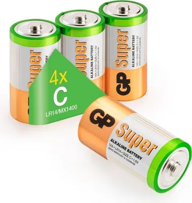 Image de GP Battery GP Super - Batterie 4 x C - Alkaline
