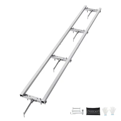 Obrázek produktu pro VEVOR 274 cm vodicí systém pro přenosné řetězové pily Řetězová pila Řetězová pila Vodicí lišta z hliníku a železa kompatibilní s různými řetězovými pilami a frézami