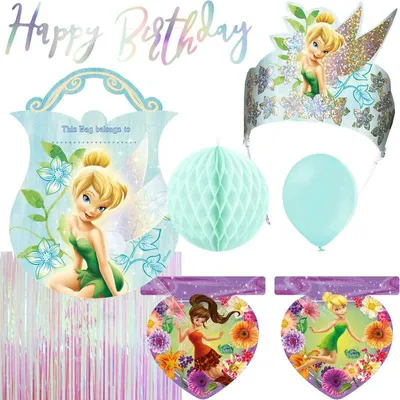 Produktbild von Partyset Tinkerbell Geburtstagsdeko Kindergeburtstag Geburtstag Party