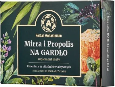 Produktbild von Myrrhe und Propolis für den Hals ohne Zucker 24 Lutschtabletten