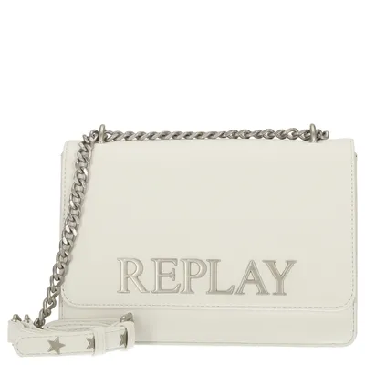 Zdjęcie produktu dla REPLAY torebka na ramię torebka wieczorowa torebka crossbody optyczny biały biały