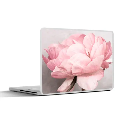 Produktbild von MuchoWow® Laptop Aufkleber Sticker Cover Blumen - Rosa - Natur - Pflanze 31x22.5 cm - Laptop-Deko