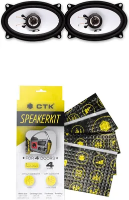 Produktbild von Lautsprecher Alpine SXE-4625S inkl. CTK Speakerkit Dämmpaket -