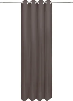 Produktbild von Vorhang Blickdicht Schals Gardinen Öse Ösengadine Vorhänge 2er Set Größe: 135x300 cm, Farbvariante: Grau