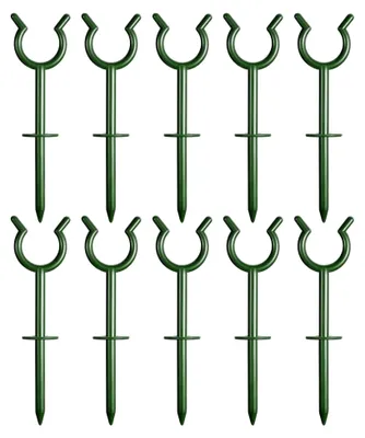 Produktbild von Schlauchführung – Halterungen für Gartenschläuche, Set mit Führungspfählen, Pflanzenschutz, Bewässerungshalter, Halterung für Hof, Hinterhof, Einfahrt, gepflasterte Wegkanten