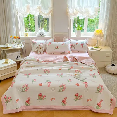 Obrázok produktu pre Letná prikrývka na posteľ, ľahká, priedušná, 200 x 230 cm, pre 2 osoby