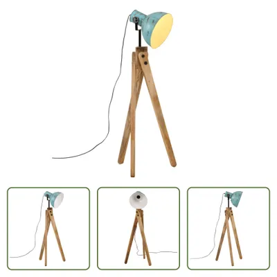 Image de The Living Store Lampadaire 25 W Bleu 45x45x120 cm E27