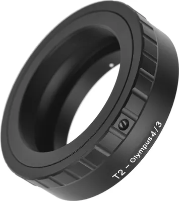 Produktbild von Metall-Objektivanschluss-Adapterring T/T2-Anschluss-Objektivadapter-Ersatz fuer Olympus E-1/E-3/E-10/E-20/E-30/E-300/E-330/E-400/E-410/ E-420/E-450/E-500/E-510/E-520/E-600/E-620/E-100 RS Micro 4/3 Mount Kameras
