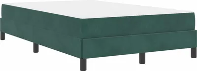 Produktbild von Boxspringbett mit Matratze Dunkelgrün 120 x 190 cm Stoff