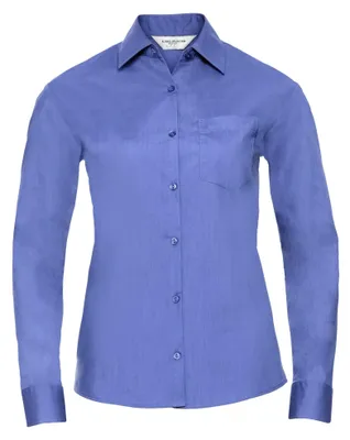 Obrázok produktu pre Russell Collection Dámska blúzka s dlhým rukávom FK747 (2XL) (modrá)