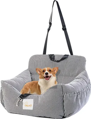 Produktbild von CALIYO Hundekörbchen, Hunde-Transportboxen, Autositz für Hunde, Haustier-Autositz Geeignet für Alle Arten von Autos, Multifunktionales Hundebetten
