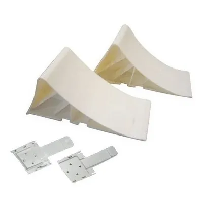 Produktbild von Unterlegkeile incl. Halter 2 Stück weiß - 1600 kg