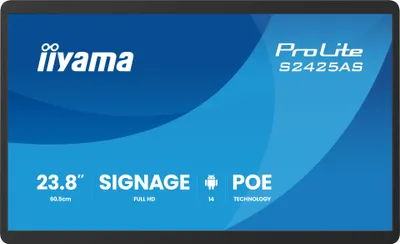 Produktbild von iiyama ProLite S2425AS-B1P, Digital Signage Flachbildschirm, 60,5 cm (23.8"), LCD, 1920 x 1080 Pixel, WLAN, 24/7