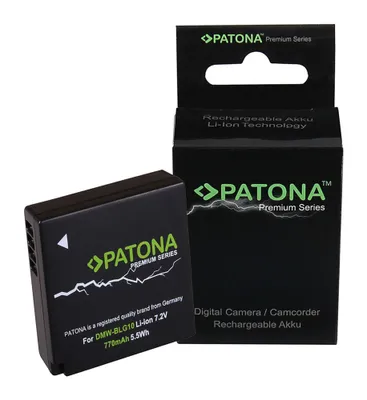 Zdjęcie produktu dla Bateria premium PATONA do aparatów Panasonic DMW-BLG10 Lumix DMCGF3 DMC-GF3 – 7,2 V, 770 mAh