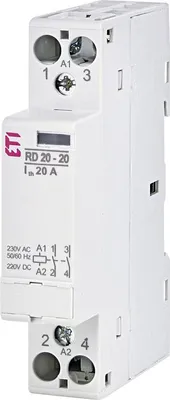 Obrázok produktu pre Stýkač modulárny ETI RD20-20 20A 230V AC/DC 002464004 2pol 1modul