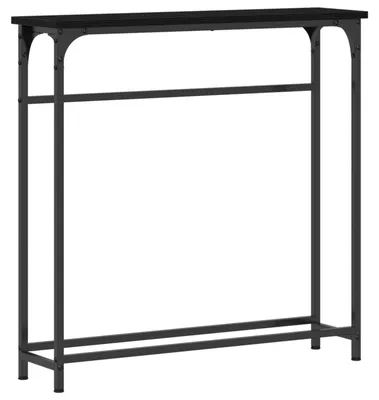 Obrázek produktu pro vidaXL Konzole s policí, černá, vzhled dubu, 75 x 19,5 x 75 cm