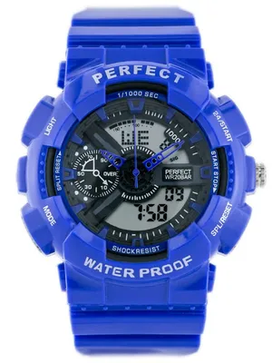 Zdjęcie produktu dla ZEGAREK MĘSKI PERFECT SHOCK (zp219e) - blue