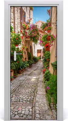 Produktbild von Tulup Türaufkleber 85x205 cm Dekorative Aufkleber Selbstklebend Wasserdichte Tapete Abnehmbar Schlafzimmer Wohnzimmer Wohnkultur - Klebstoff Umbrien Italien