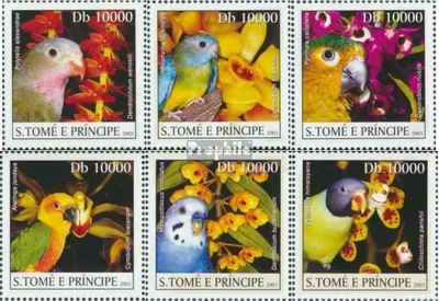 Produktbild von Briefmarken Sao Tome e Principe 2003 Mi 2085-2090 (kompl.Ausg.) postfrisch Papageien und Orchideen