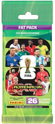 Produktbild von Panini FIFA World Cup 2026 football cards, Fat Pack XL pack – 26 cards