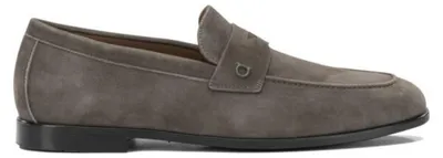 Productafbeelding van Bruine leren mocassins voor heren van Ferragamo - maat 7