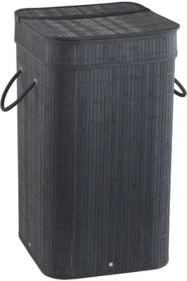 Immagine prodotto di Cesto portabiancheria nero in legno di bambù