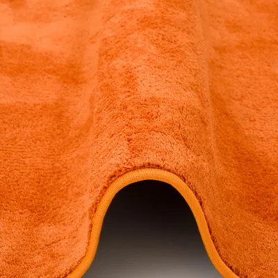 Produktbild von Luxus Super Soft Hochflor Langflor Teppich Melia Einfarbig Rund, Größe:200 cm Rund, Farbe:Orange