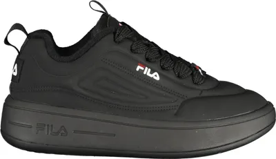 Produktbild von Damen Sportschuh Schwarz mit Stickerei und Schnürsenkeln
