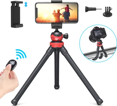 Produktbild von dodocool Verstellbares Mini-Stativ, flexibles Stativ, Kamera-Reisestativ, Universalclip, 360¡ã drehbarer Kamerastaenderhalter fuer kleine Kamera
