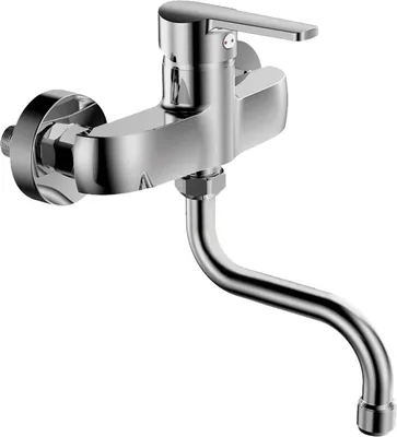 Produktbild von SAM Einhebel - Wand Spültischbatterie BONO, mit 150 mm Schwenkauslauf, chrom