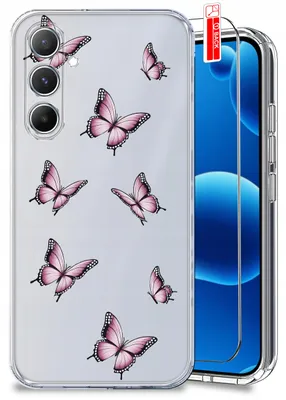 Productafbeelding van Telefoonschaal voor Samsung S26, lenteontwerpen, transparante hoes + beschermglas