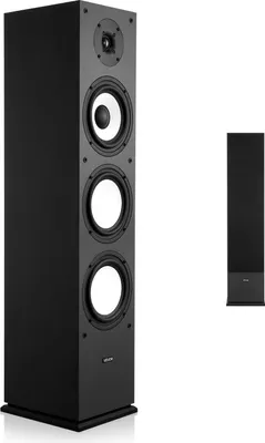 Produktbild von VEVOR Standlautsprecher, 2-Wege-System mit 2,54 cm Hochtöner, 16,51 cm Tieftöner, 200 W Spitzenleistung, 70 Hz–20 kHz Frequenzgang, robustes MDF-Gehäuse, für Home-Audio, Einzeln