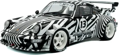 Image de Solido 421186436 Porsche RWB Bodykit The Zebra 2022 noir blanc 1:18