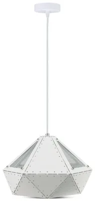 Obrázek produktu pro Závěsné svítidlo VT-7310, bílé, 1xE27x60W, kov, rozměry: 120x31x31 cm, IP20, V-TAC
