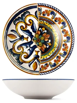 Produktbild von Positano Set mit 6 Suppentellern, Steinzeug, 20 cm