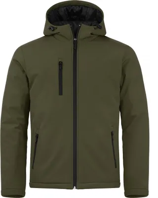 Produktbild von Clique Padded Hoody Softshell Heren Maat XXL Groen