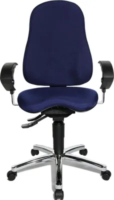 Produktbild von Drehstuhl Sitness 10 - blau Universalrollen.